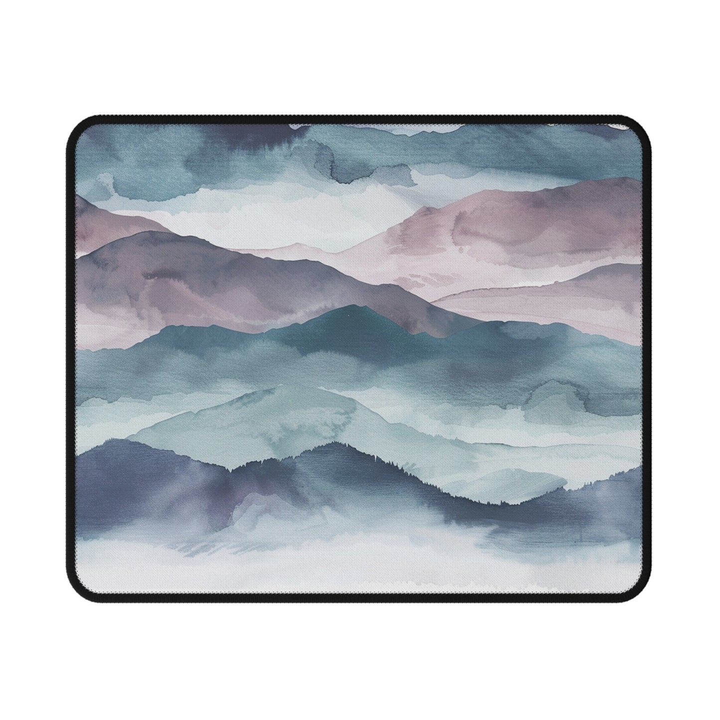 Tranquil Watercolor Landscape Mouse Pad