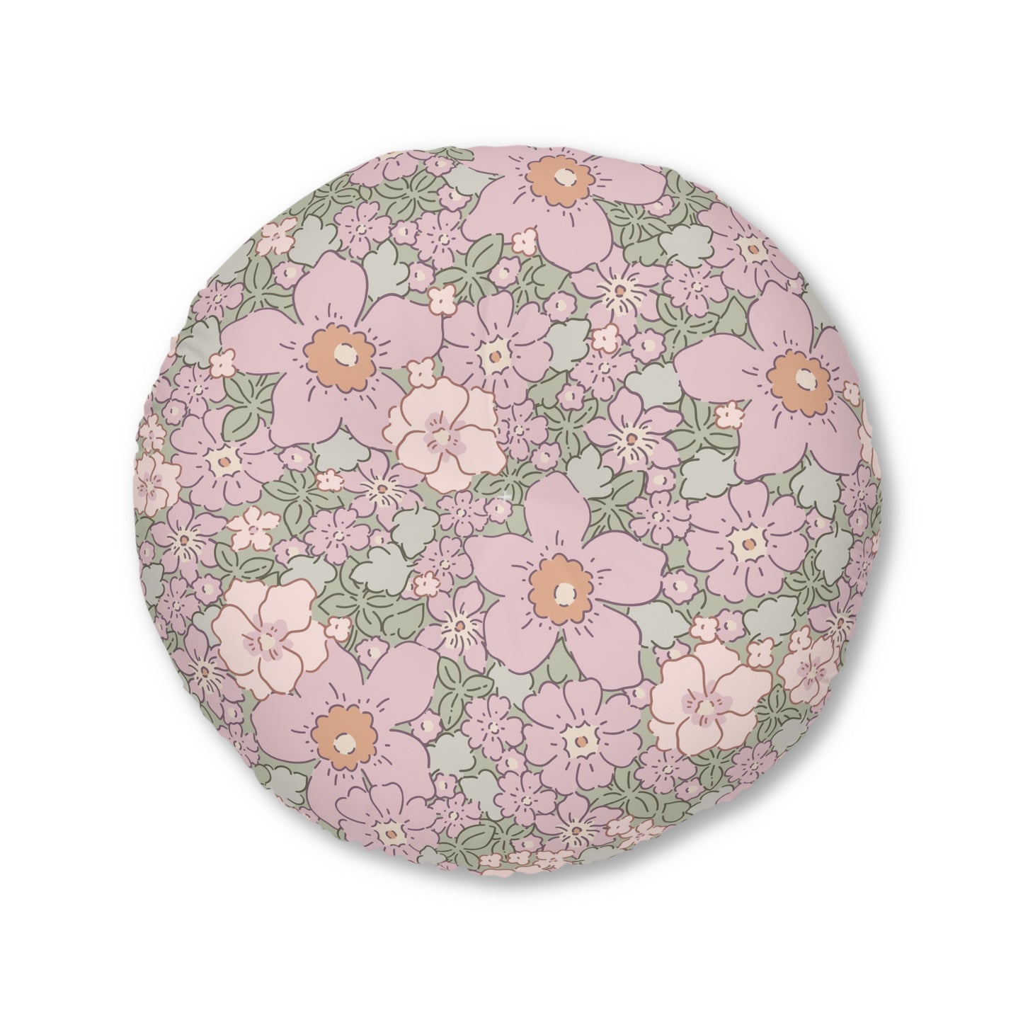 Blooming Comfort Round Floor Pillow