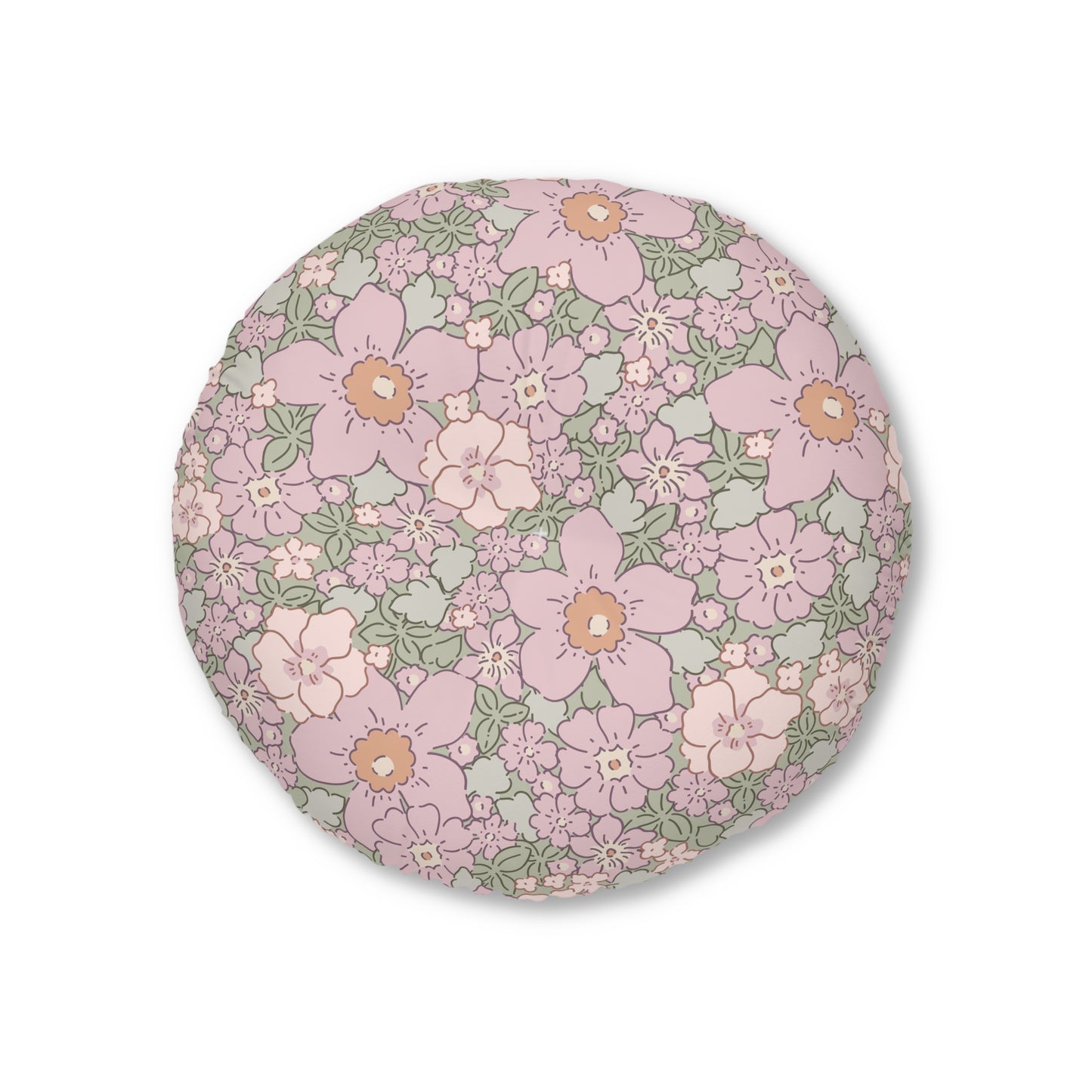 Blooming Comfort Round Floor Pillow