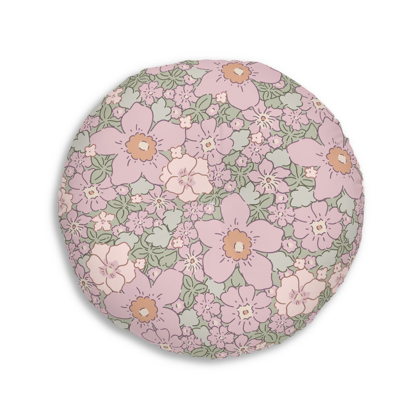 Blooming Comfort Round Floor Pillow