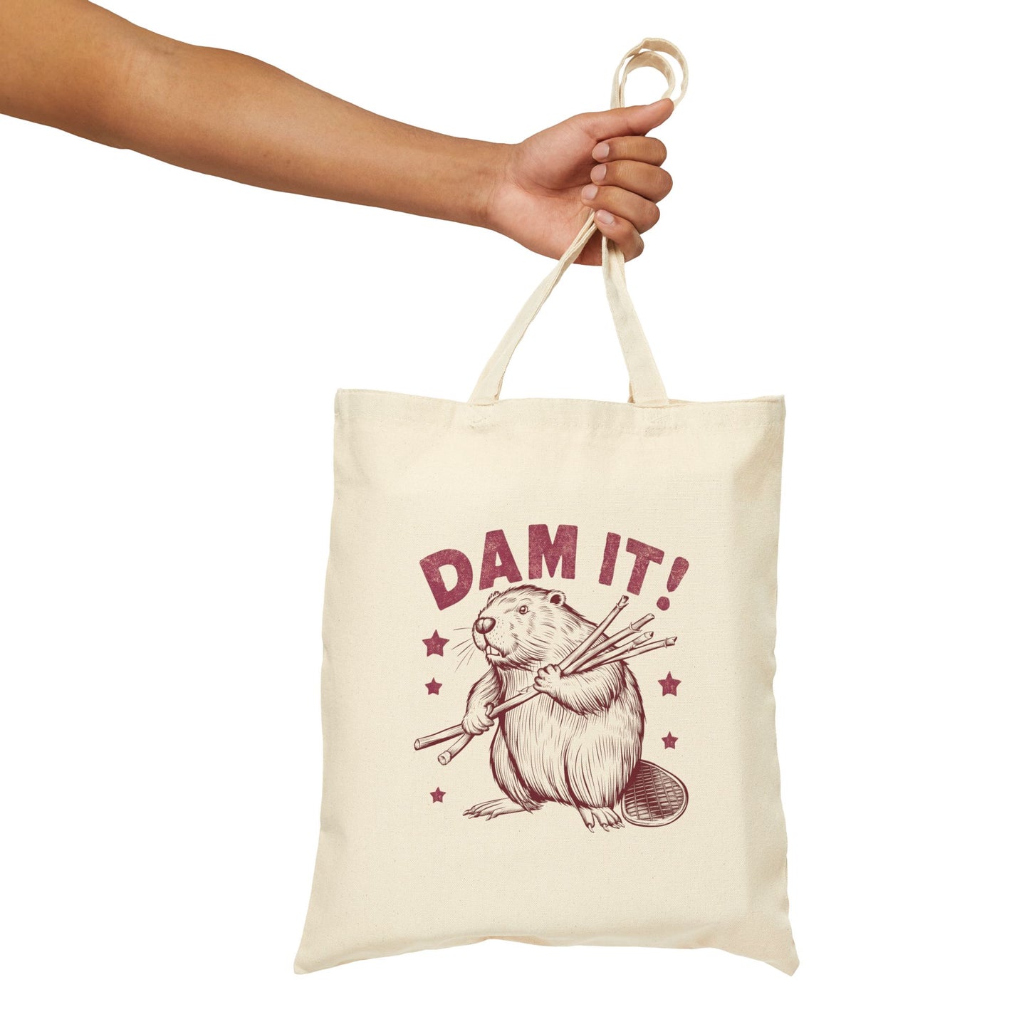 Dam It! Beaver Canvas Tote