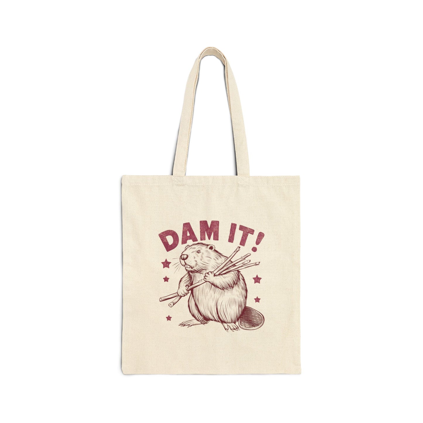 Dam It! Beaver Canvas Tote