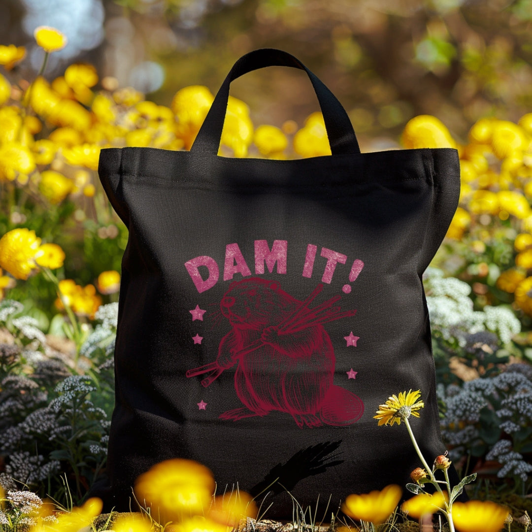 Dam It! Beaver Canvas Tote